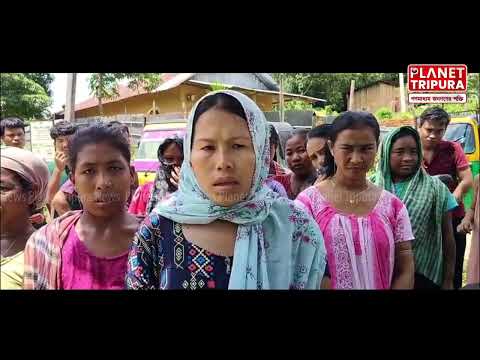 Planet Tripura -ঋষ্যমুখ বেহাল রাস্তার সংস্কার নেই! সড়ক অবরোধ করলো এলাকাবাসী