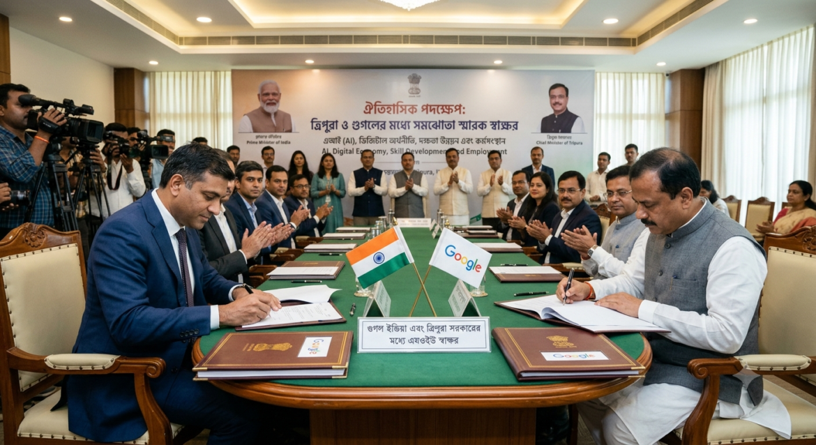 গুগল ইন্ডিয়ার সঙ্গে ত্রিপুরার ঐতিহাসিক এমওইউ
